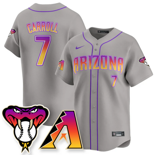 Corbin Carroll Jersey #7 Arizona Diamondbacks 2025 City Connect Concept Stitched Gray