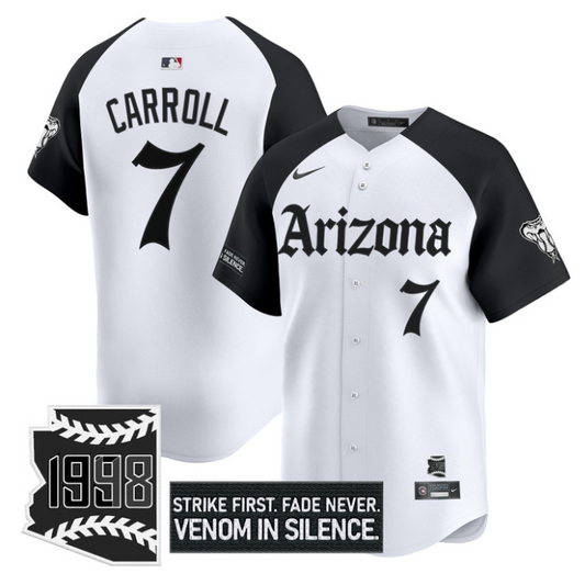 Corbin Carroll Jersey #7 Arizona Diamondbacks Gothic Desert Fang Edition