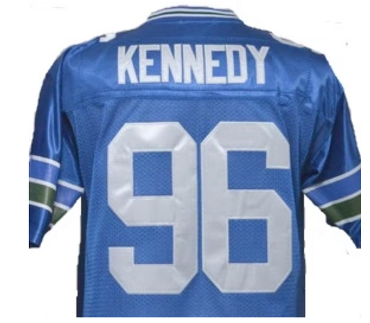 Cortez Kennedy Jersey Seattle Seahawks Custom Throwback Football Blue