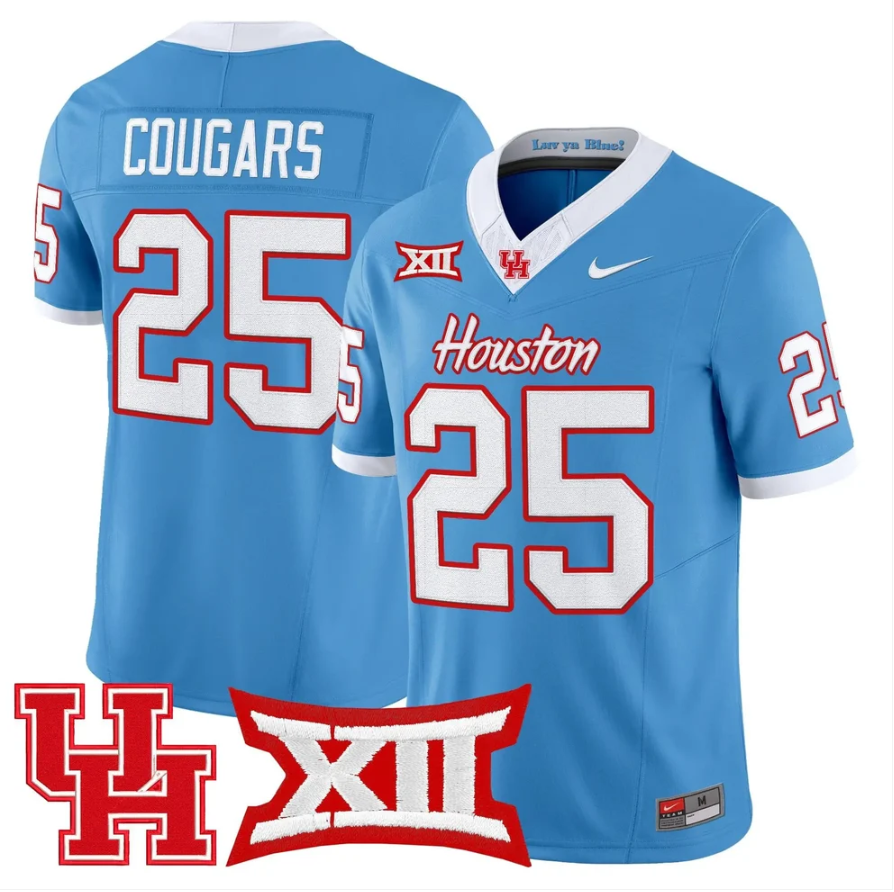 Cougars Jersey #25 Houston Cougars 2026 Vapor Limited Stitched