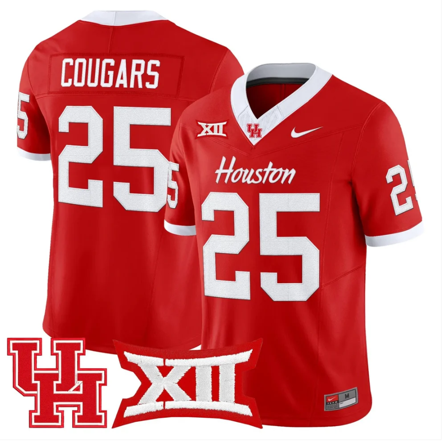 Cougars Jersey #25 Houston Cougars 2026 Vapor Limited Stitched