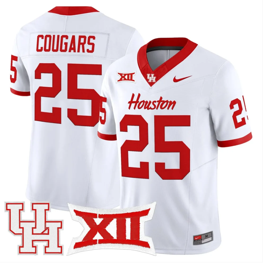 Cougars Jersey #25 Houston Cougars 2026 Vapor Limited Stitched