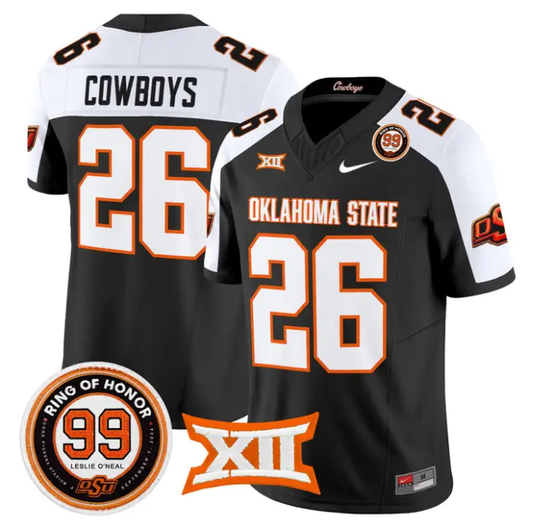 Cowboys Jersey #26 Oklahoma State 2026 Leslie O'neal Limited Stitched