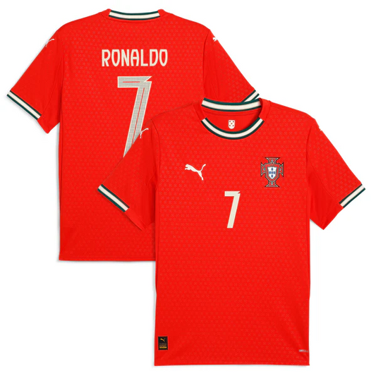 Cristiano Ronaldo 7 Portugal National Team 2025 Home Jersey – Red