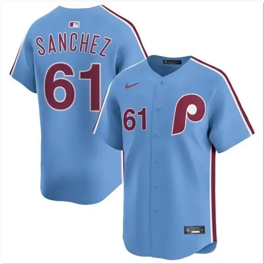 Cristopher Sánchez Jersey #61 Phillies Vapor Premier Limited Stitched