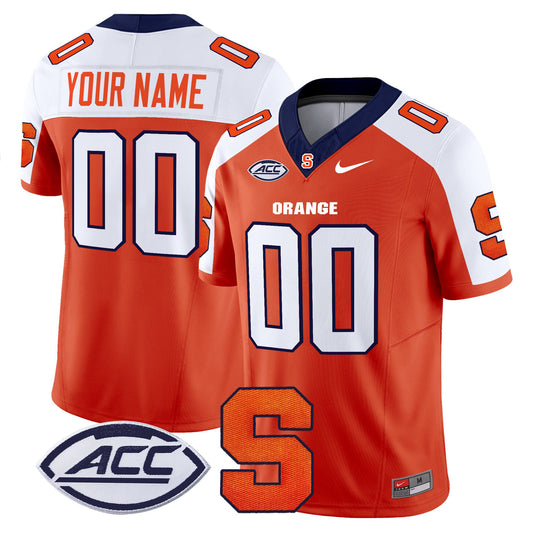 Custom Syracuse Orange Jersey 2025  Name, Number Vapor Stitched Orange Alternate