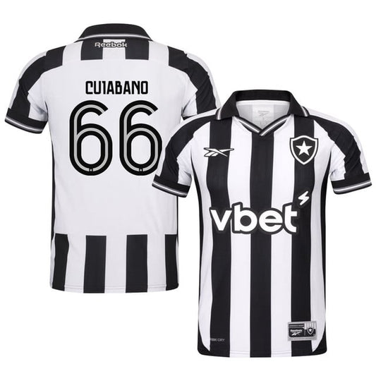Cuiabano #66 Botafogo 2025-26 Home Jersey – Black White