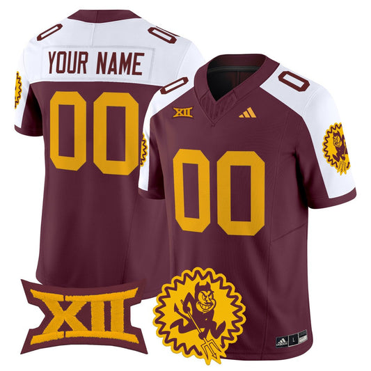 Custom Arizona State Sun Devils Jersey 1975 Throwback Vapor Stitched Maroon Alter