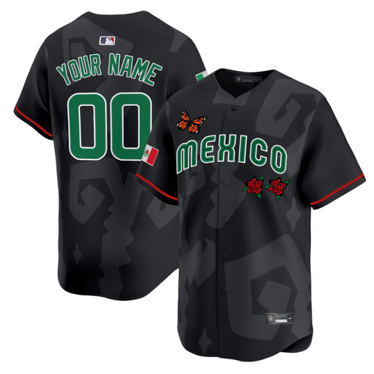 Custom 2025 Mexican Heritage x Sentrock Jersey Vapor Premier Limited Stitched Black