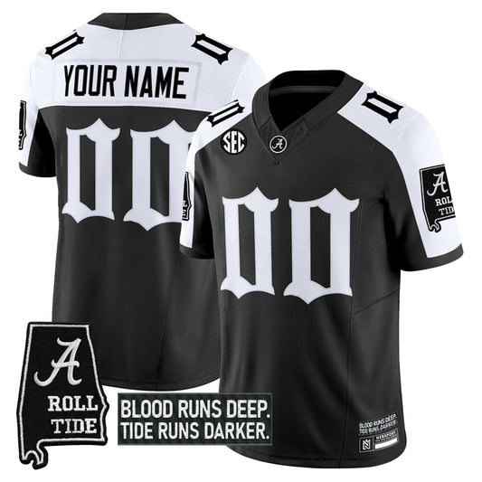 Custom Alabama Crimson Tide Jersey Gothic Bama Blood Edition Stitched Alter