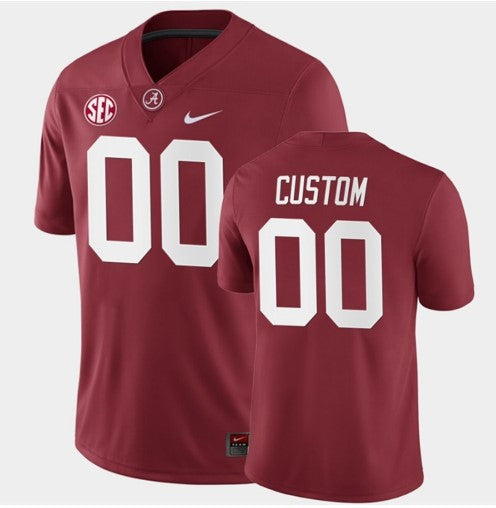 Custom Alabama Jersey Name and Number College NCAA Football Red