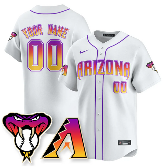 Custom Arizona Diamondbacks Jersey 2025 City Connect Concept Stitched White