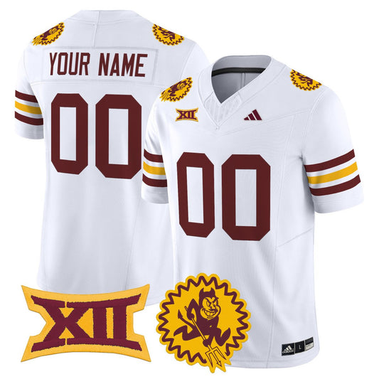 Custom Arizona State Sun Devils Jersey 1975 Throwback Vapor Stitched White