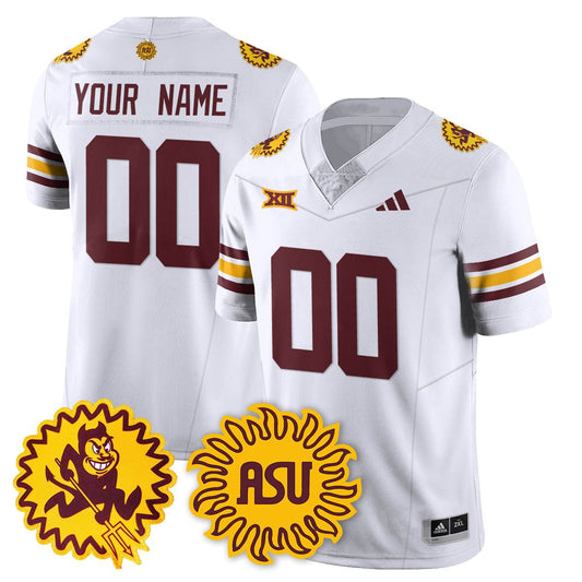 Custom Arizona State Sun Devils Jersey 1975 Throwback Uniform Stitched White