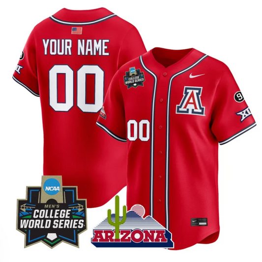 Custom Arizona Wildcats Jersey Name, Number 2025 World Series Stitched Red