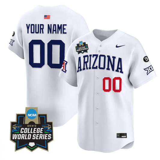 Custom Arizona Wildcats Jersey Name, Number 2025 World Series Stitched White