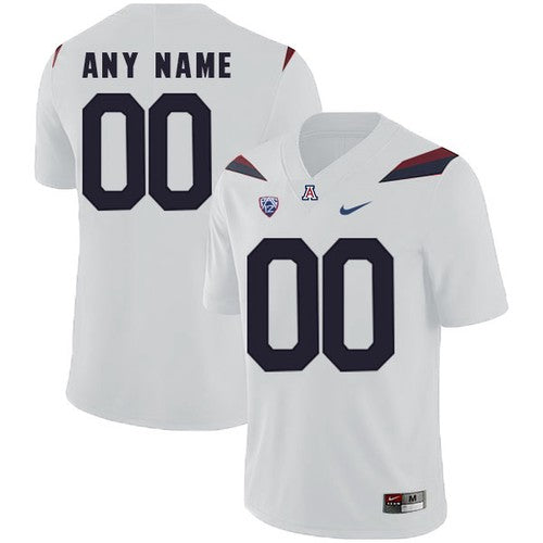 Custom Arizona Wildcats Jersey Name and Number NCAA College Football White