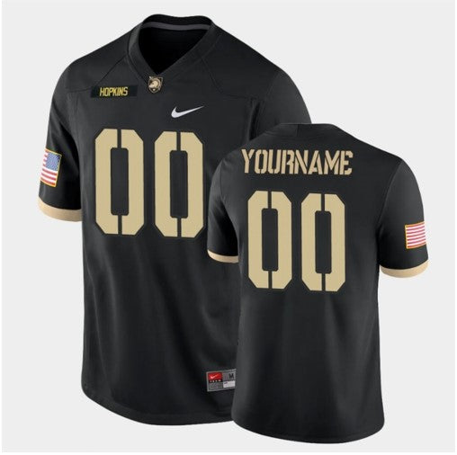 Custom Army Black Knights Jersey Name and Number NCAA College Football Black