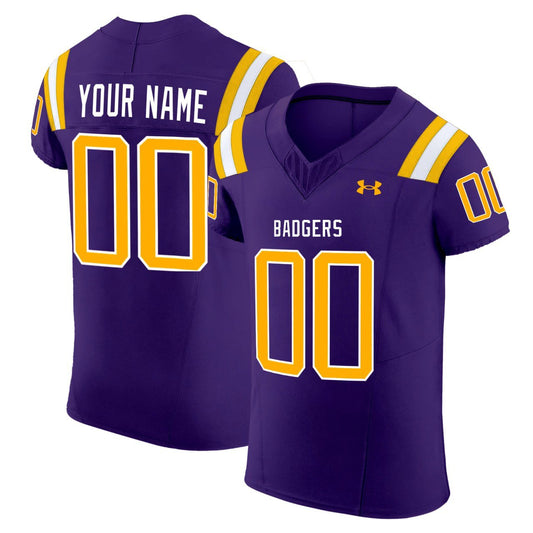 Custom Badgers Jersey Name and Number Purple All Stitched