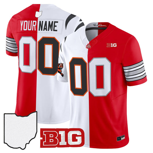 Custom Bengals Buckeyes College Football Jersey  Split Vapor Limited Stitched