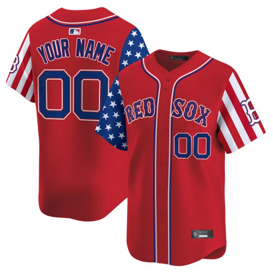 Custom Boston Red Sox Jersey 2025 Memorial Day Vapor Premier Limited Stitched Red