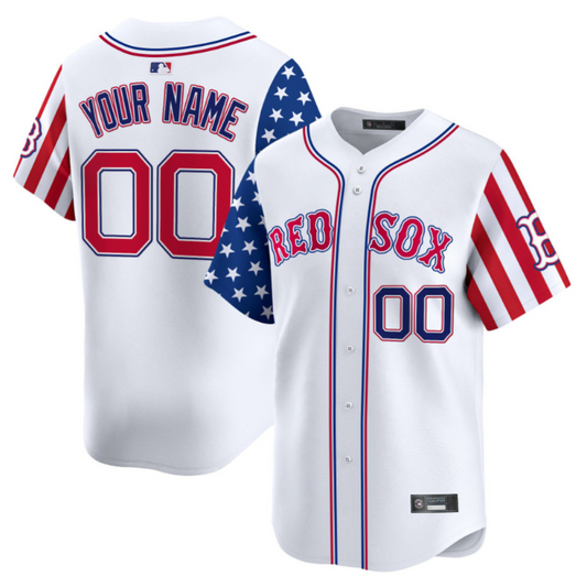 Custom Boston Red Sox Jersey 2025 Memorial Day Vapor Premier Limited Stitched White