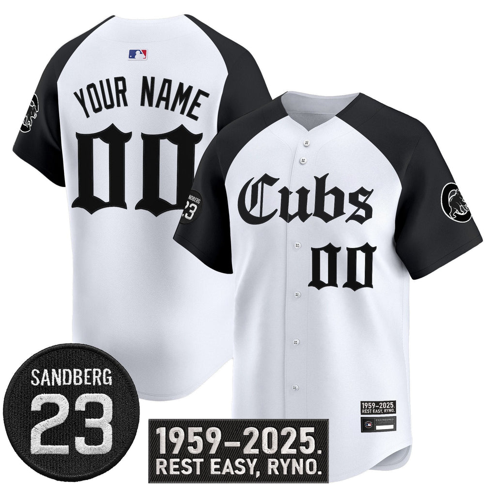 Custom Chicago Cubs Jersey Ryne Sandberg Tribute Limited Stitched Alternate