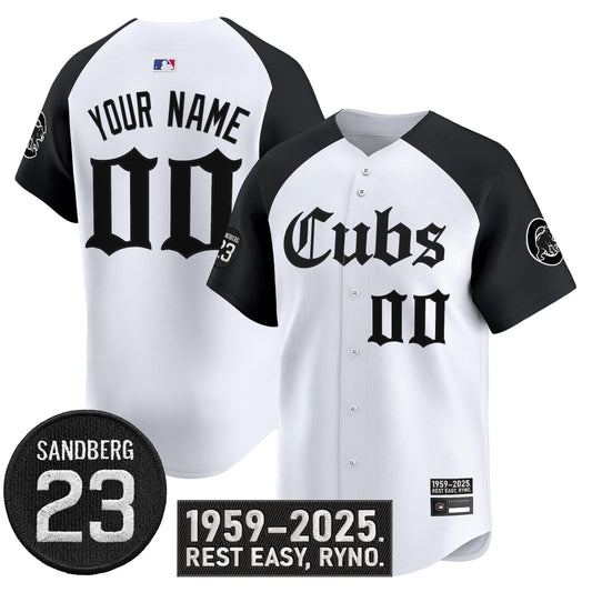 Custom Chicago Cubs Jersey Ryne Sandberg Tribute Limited Stitched Alternate