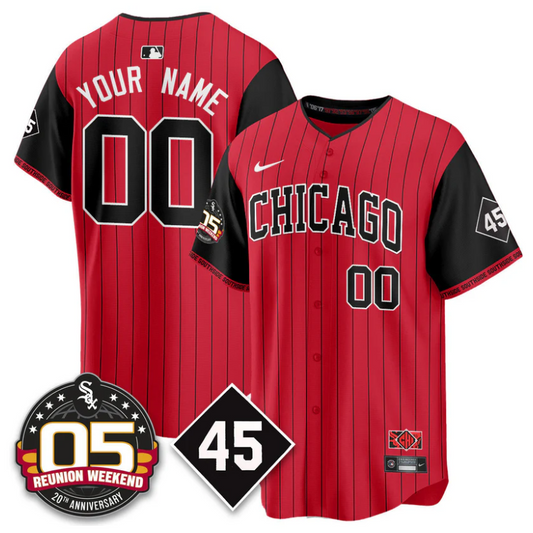 Custom Chicago White Sox Jersey Bobby Jenks 2025 Reunion Weekend City Connect