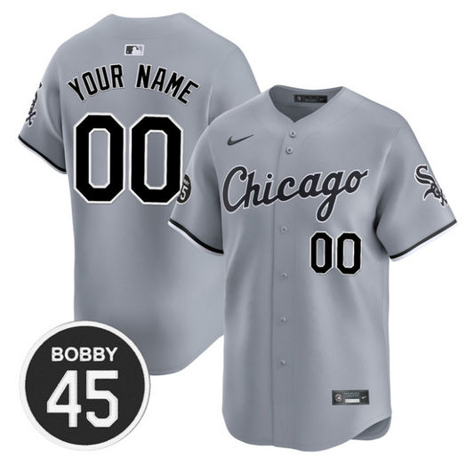 Custom Chicago White Sox Jersey Bobby Jenks Vapor Premier Limited Gray Road