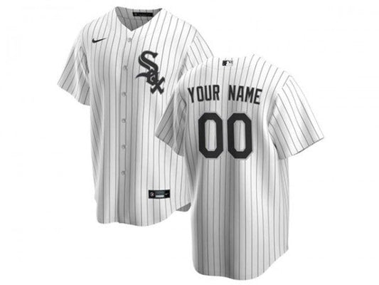 Custom Chicago White Sox White Flex Base Jersey