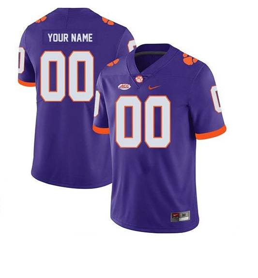 Custom Clemson Tigers Jersey Name and Number College NCAA Football Purple
