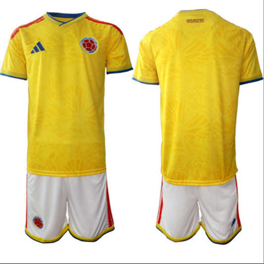 Custom Colombia Team Name, Number 2025-26 Yellow Home Soccer Suit