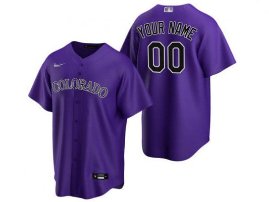 Custom Colorado Rockies Cool Base Jersey -