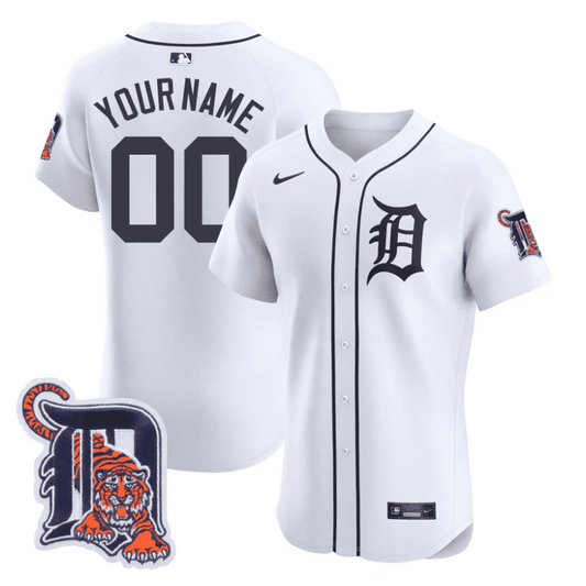 Custom Detroit Tigers Jersey Name, Number Baseball Stitched Flex White