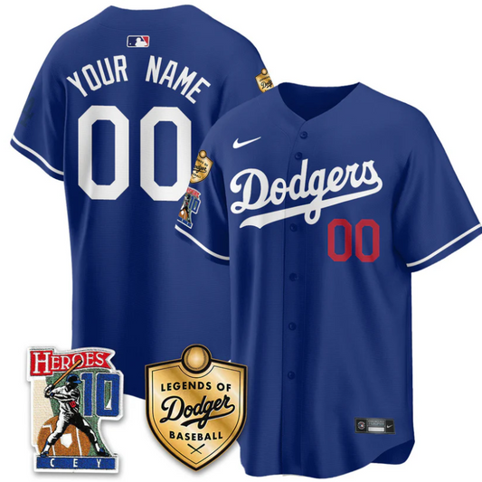 Custom Dodgers Jersey Ron Cey Legends Of Dodgers Baseball Stitched Royal