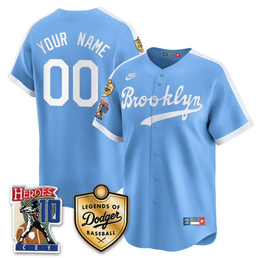 Custom Dodgers Jersey Ron Cey Legends Of Dodgers Baseball Stitched Throwback Royal