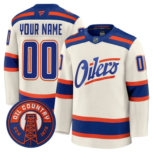 Custom Edmonton Oilers Jersey Name, Number 2025 -2026 Premium All Stitched