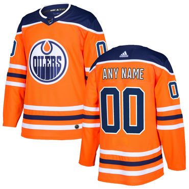 Custom Edmonton Oilers Orange Home Stitched NHL Jersey