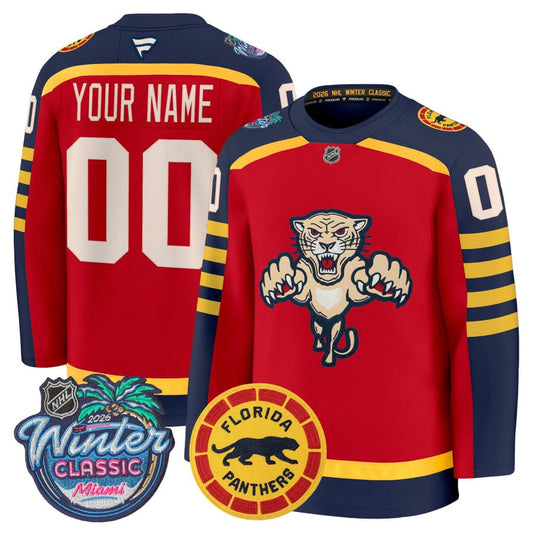 Custom Florida Panthers Jersey Name, Number 2026 Winter Classic Premium Stitched