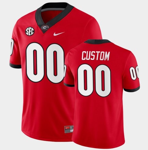 Custom Ga Bulldogs Jersey Name and Number College NCAA Football Red
