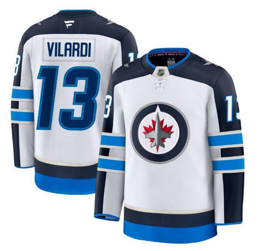 Custom Gabriel Vilardi Jets Jersey - White All Stitched