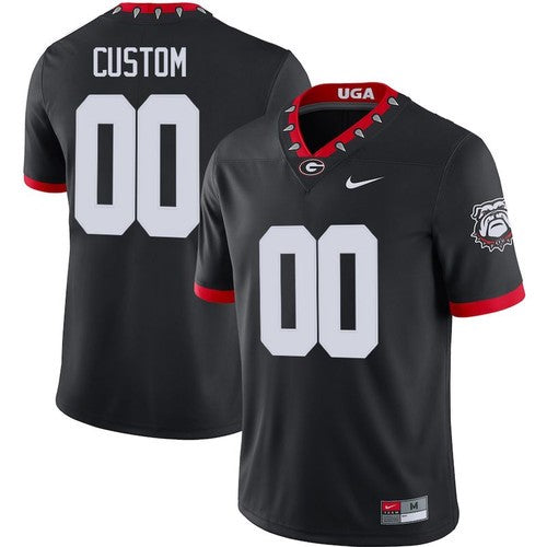 Custom Georgia Bulldogs Jersey Name and Number College NCAA Football Black