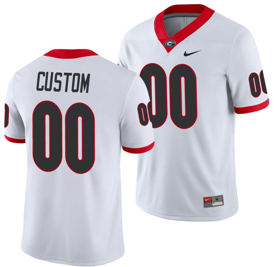 Custom Georgia Bulldogs Jersey Name and Number College NCAA Football Game White