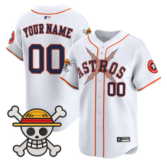 Custom Houston Astros Jersey Name, Number One Piece 2025 Limited Stitched White