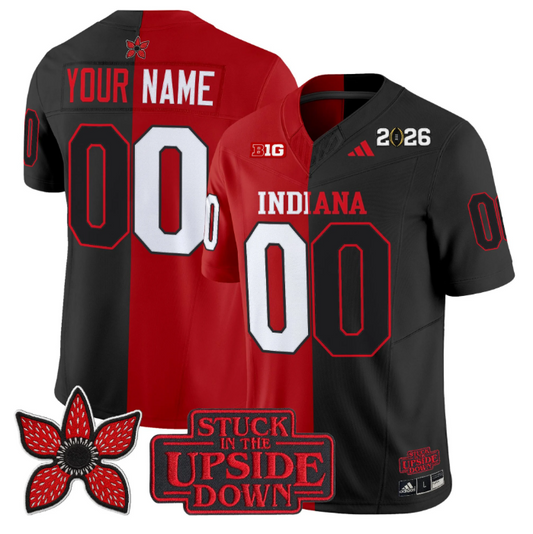 Custom Indiana Hoosiers Jersey Upside Down Edition Vapor Limited Stitched