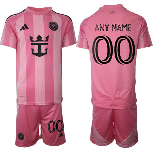 Custom Inter Miami CF Jersey Name and Number Pink Home 2025 - 26 Soccer Suit