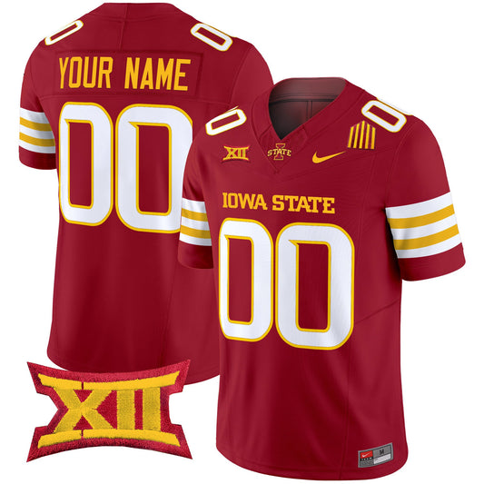 Custom Iowa State Cyclones Jersey Name, Number 2025 Stitched Cardinal