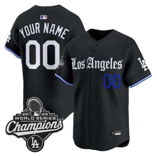 Custom Los Angeles Dodgers Jersey Name, Number  Gothic Edition Premier Stitched