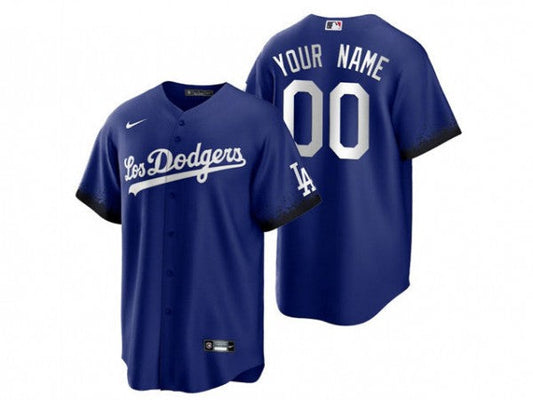 Custom Los Angeles Dodgers Royal City Connect Flex Base Jersey